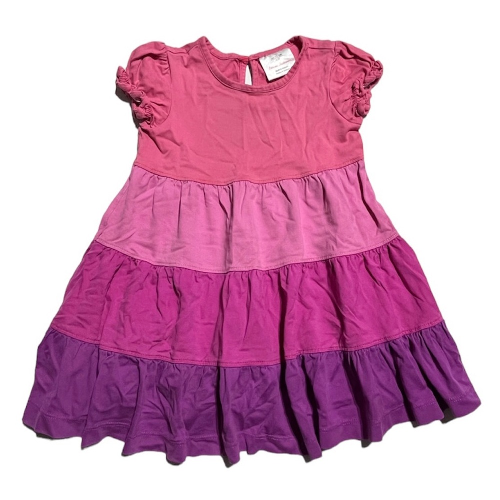 Hanna Andersson tiered color block dress 2T